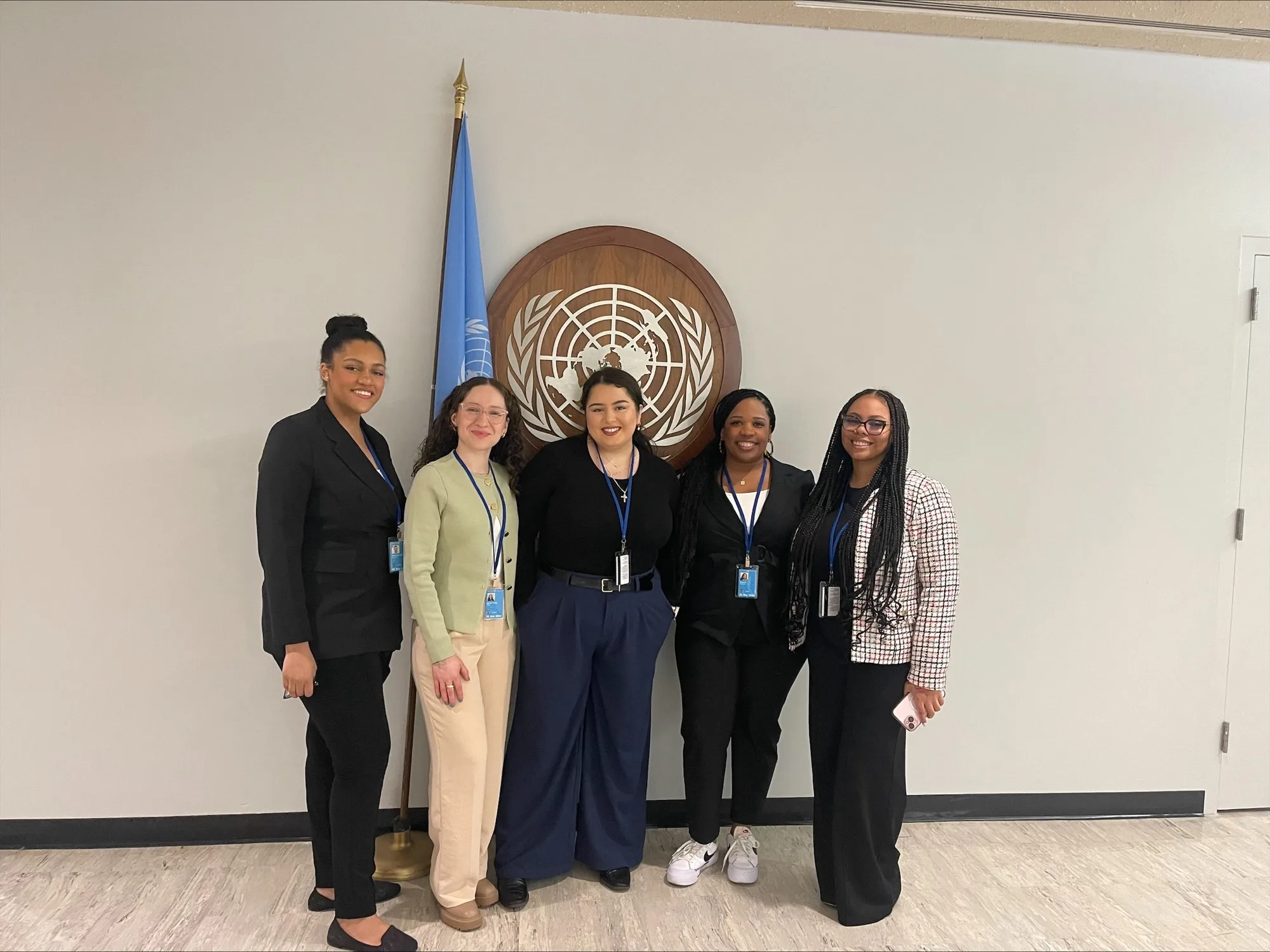Trinity Students at UN