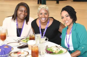 Alumnae enjoying reunion luncheon