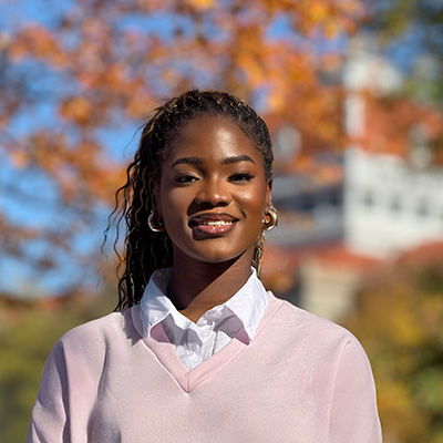 Published author and student researcher Millicent Okoro